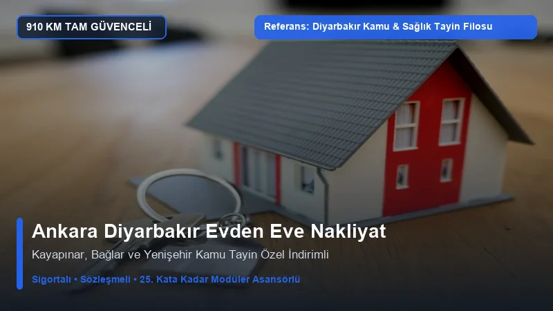 Ankara Diyarbakır Nakliyat - Diyarbakır Kayapınar Kamu & Sağlık Personeli Lojmanları