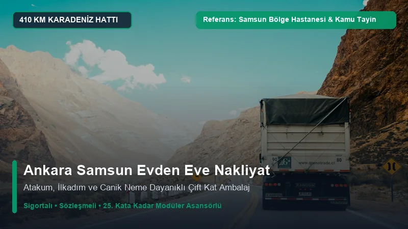 Ankara Samsun Nakliyat - Samsun Atakum Sahil Konutları & Kamu Tayin