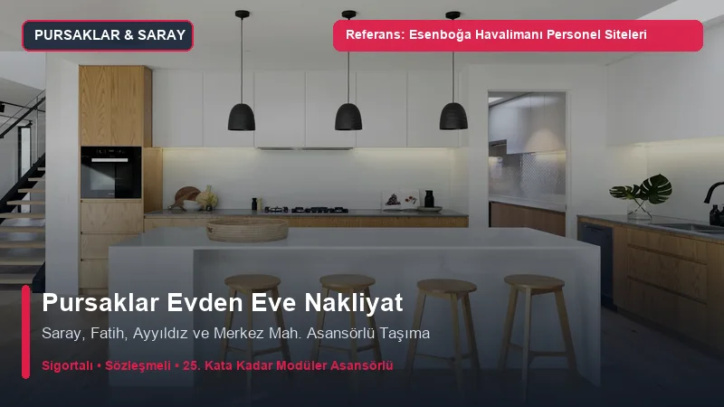 Pursaklar Evden Eve Nakliyat - Esenboğa Havalimanı Personel Konutları & Saray Siteleri