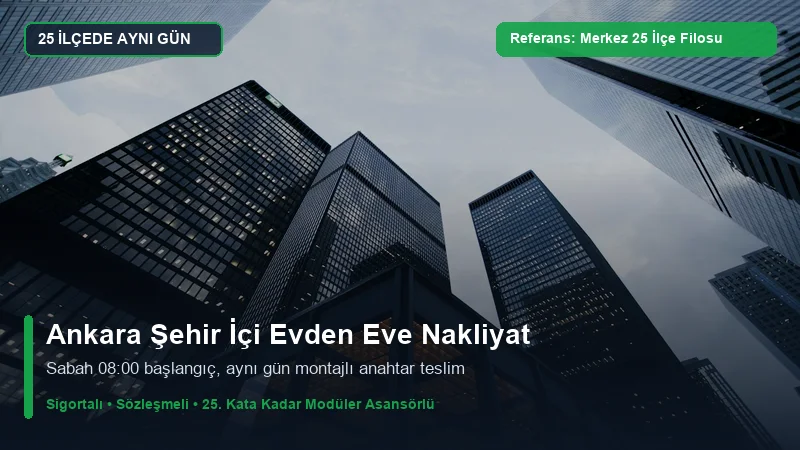 Şehir İçi Evden Eve Nakliyat